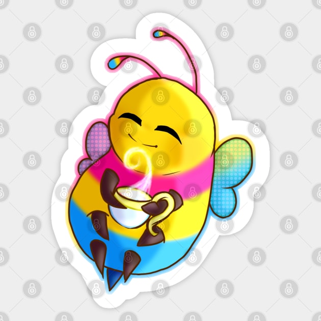 Pansexual bee Sticker by Zorveechu